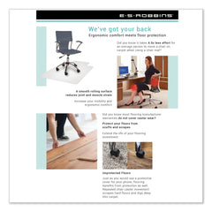 ES Robbins EverLife 46 in. x 60 in. Heavy Use Chair Mat for Hard Floors - Clear
