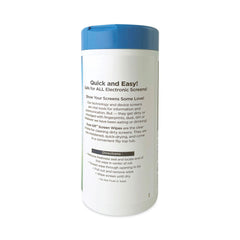 Dust-Off 5 in. x 7 in. Cloth Premoistened Monitor Cleaning Wipes - White