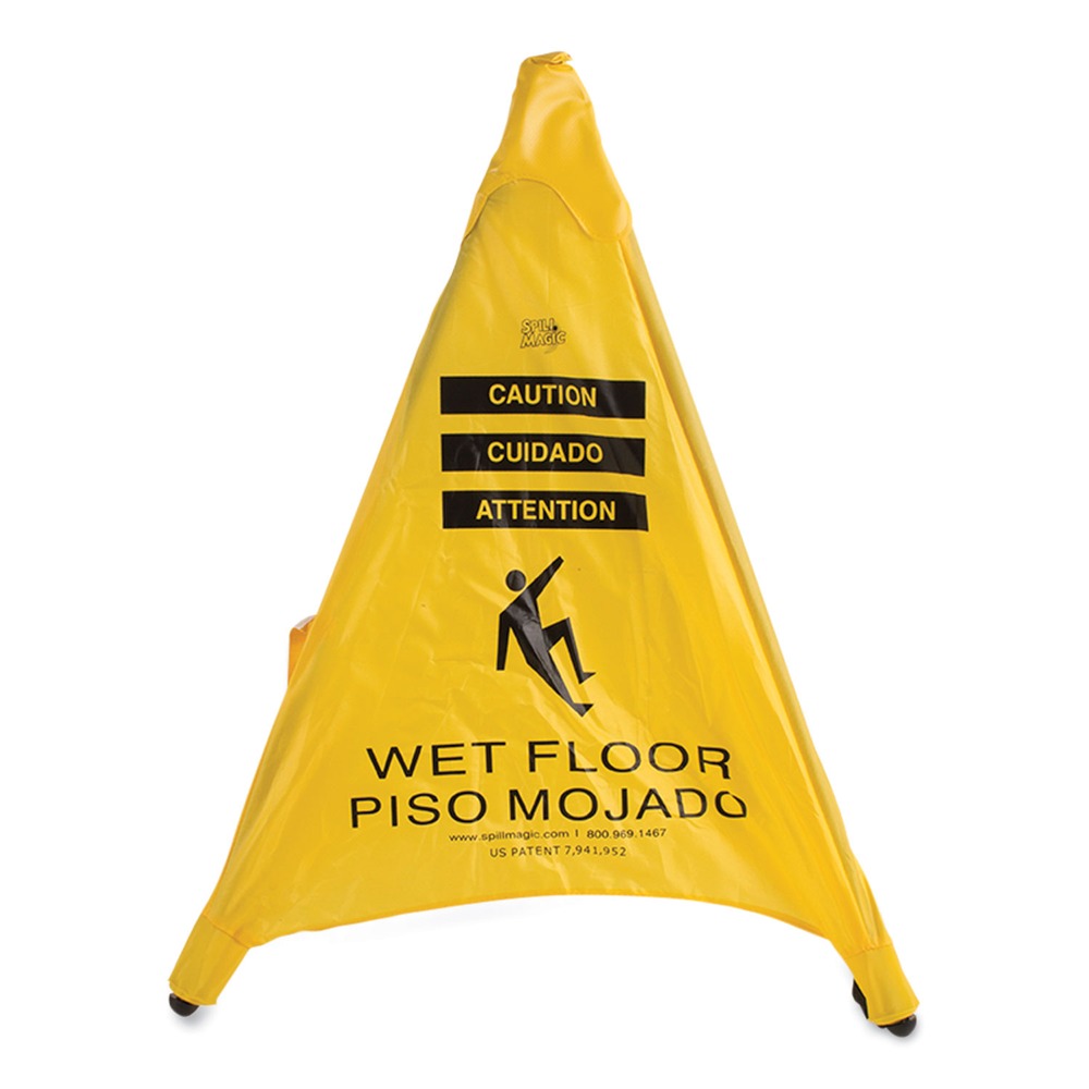 First Aid Only 3 in. x 2.5 in. x 20 in. Pop Up Safety Cone - Yellow