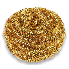Franklin Cleaning Tech 50 g Brass Scrubber - Gold (72/Carton)