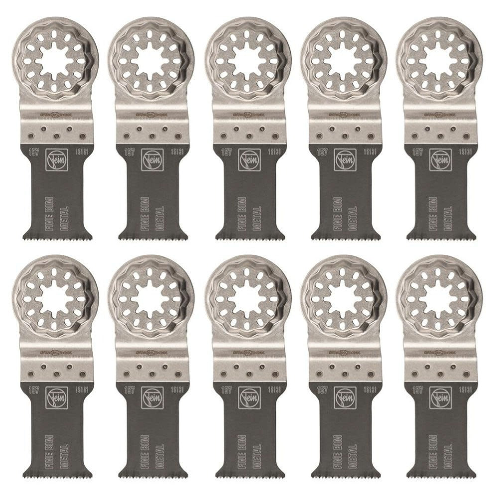 Fein 1-3/16 in. Fine Bi-Metal Oscillating E-Cut Saw Blade (10-Pack)