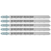Fein (5/Pack) 7 in. 21 TPI BiMetal T-Shank Jigsaw Blade