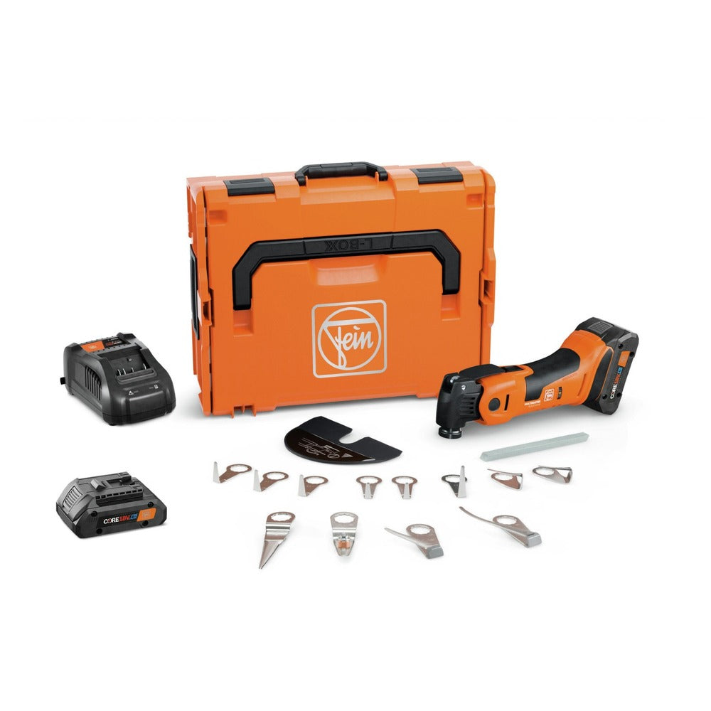 Fein MULTIMASTER AMM 700 1.7 Q Autoglass AMPShare Cordless Oscillating Multi-Tool Kit with 2 Batteries (4 Ah)