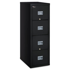 FireKing Patriot by FireKing 17.75 in. x 25 in. x 52.75 in. Insulated Fire File with 4 Legal/Letter Drawers - Black
