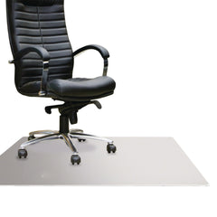 Floortex Cleartex MegaMat 46 in. x 53 in. Heavy-Duty Polycarbonate Mat for Hard Floor/All Carpet - Clear