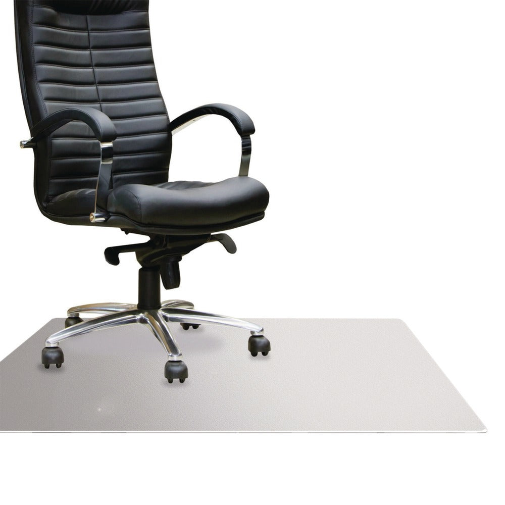 Floortex Cleartex MegaMat 46 in. x 60 in. Heavy-Duty Polycarbonate Mat for Hard Floor/All Carpet - Clear