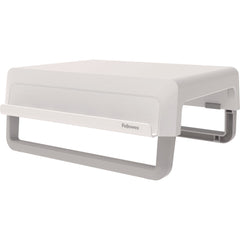 Fellowes Mfg Co. 13.94 in. x 11.97 in. x 3.25 in. to 6 in. Supports 33 lbs. Breyta Monitor Stand - White