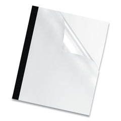 Fellowes Mfg Co. Unpunched 11 in. x 8.5 in. Thermal Binding System Presentation Covers - Clear (10/Pack)