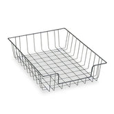 Fellowes Mfg Co. 10 in. x 14.13 in. x 3 in. 1 Section Letter Size Files Wire Desk Tray Organizer - Black