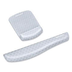 Fellowes Mfg Co. PlushTouch 18.12 in. x 3.19 in. Keyboard Wrist Rest - Lattice Design