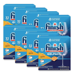 FINISH Box of 32 Dish Detergent Gelpacs - Orange Scent (8/Carton)
