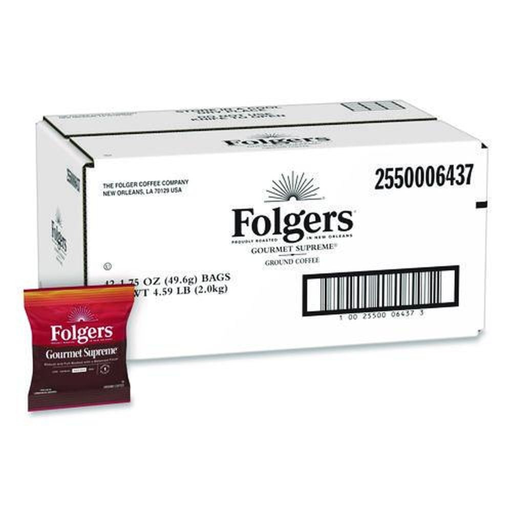 Folgers 2550006437 Gourmet Supreme 1.75 oz. Coffee Fraction Packs (42/Carton)