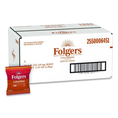 Folgers 2550006451 1.75 oz. 100% Colombian Ground Coffee Fraction Packs (42/Carton)