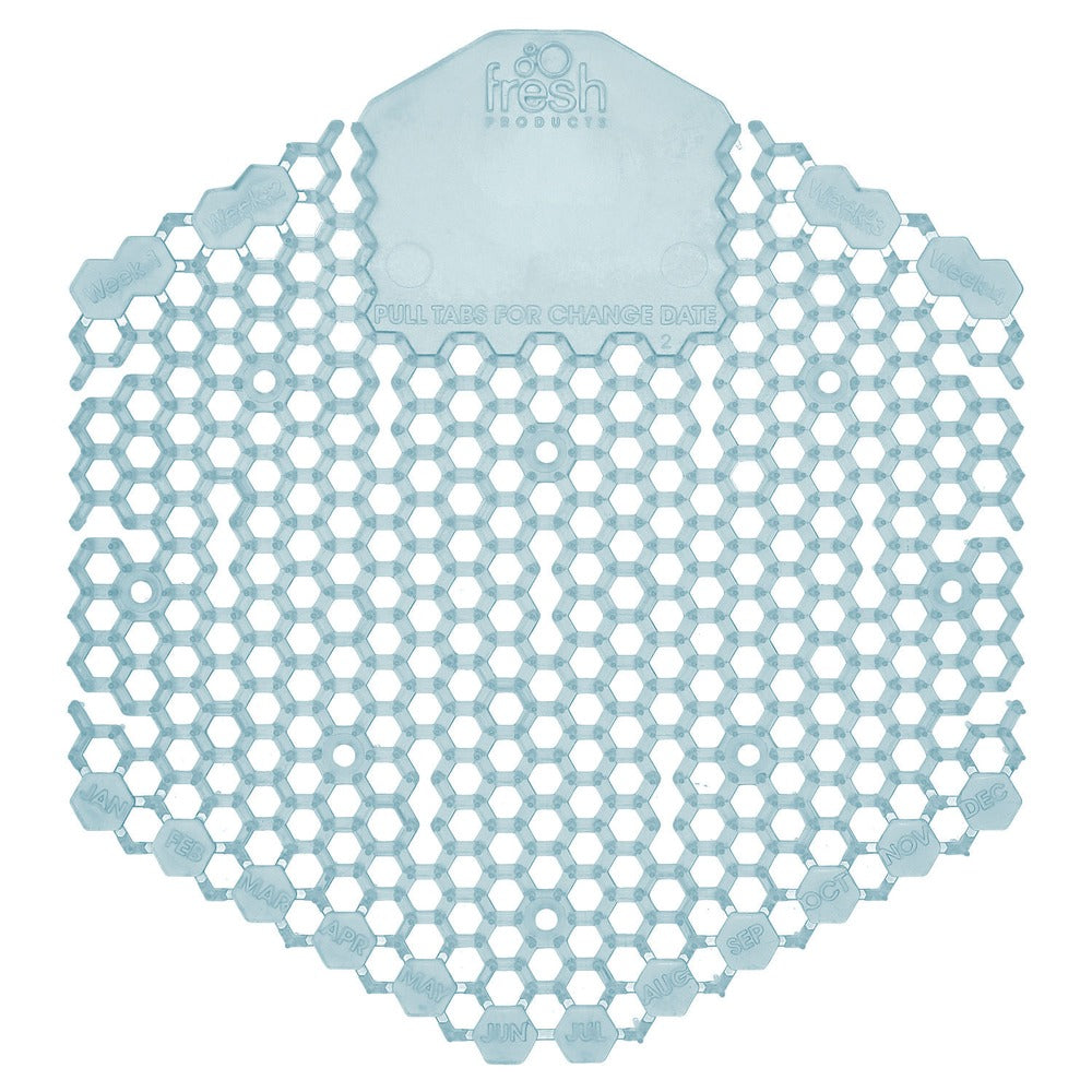 Fresh Products Wave 3D Urinal Deodorizer Screen - Ocean Mist Scent, Blue (10/Box)