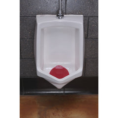Fresh Products Slant7 with Terminator Urinal Screen - Forest Scent, Red (5/Box)