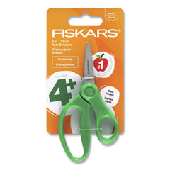 Fiskars 5 in. Long 1.75 in. Cut Length Pointed Tip Straight Handle Kids Scissors - Assorted