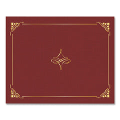 Geographics Certificate/Document Cover, 8.75 x 11.25, Red, 5/Pack
