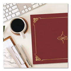 Geographics Certificate/Document Cover, 8.75 x 11.25, Red, 5/Pack