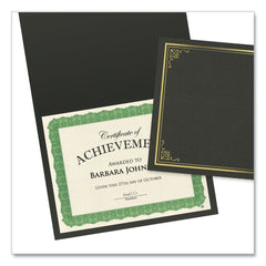 Geographics 8.5 in. x 11 in. Award Certificates - Natural with Green Braided Border (15/Pack)
