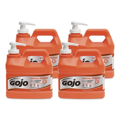 GOJO Industries 0958-04 0.5 gal. Pump Bottle NATURAL ORANGE Pumice Hand Cleaner - Citrus (4/Carton)