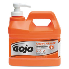 GOJO Industries 0958-04 0.5 gal. Pump Bottle NATURAL ORANGE Pumice Hand Cleaner - Citrus (4/Carton)