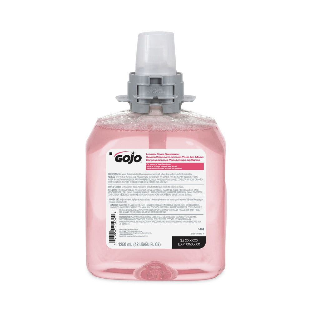 GOJO Industries 1,250 mL Luxury Foam Handwash Refill For FMX-12 Dispenser - Cranberry Scent