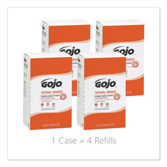 GOJO Industries 2000 mL NATURAL ORANGE Pumice Hand Cleaner Refill - Citrus Scent (4/Carton)