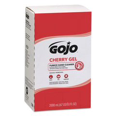 GOJO Industries 2000 mL Refill Cherry Gel Pumice Hand Cleaner - Cherry Scent (4/Carton)