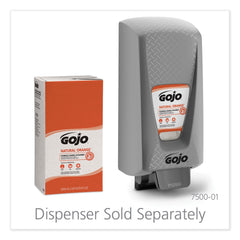 GOJO Industries 7556-02 5000 mL NATURAL ORANGE Pumice Hand Cleaner Refill - Citrus Scent (2/Carton)