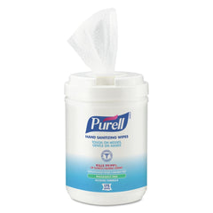PURELL 9031-06 6 in. x 7 in. Unscented Alcohol Formula Hand Sanitizing Wipes - White (6 Canisters/Carton)