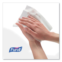 PURELL 9031-06 6 in. x 7 in. Unscented Alcohol Formula Hand Sanitizing Wipes - White (6 Canisters/Carton)