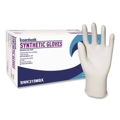 GN1 4 mil Powder-Free Synthetic Vinyl Gloves - Medium/Cream (1000/Carton)