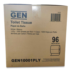 GEN 1-Ply Septic Safe Bath Tissue - White (1000 Sheets/Roll, 96 Rolls/ Carton)