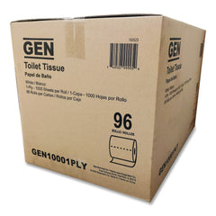GEN 1-Ply Septic Safe Bath Tissue - White (1000 Sheets/Roll, 96 Rolls/ Carton)