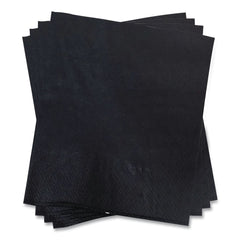 GEN 4000-Piece/Carton 1-Ply 9 in. x 4.5 in. Cocktail Napkins - Black