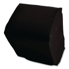 GEN 4000-Piece/Carton 1-Ply 9 in. x 4.5 in. Cocktail Napkins - Black