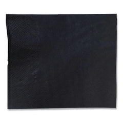 GEN 2000-Piece/Carton 1-Ply 9 in. x 9 in. Cocktail Napkins - Black