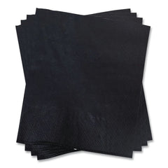 GEN 2000-Piece/Carton 1-Ply 9 in. x 9 in. Cocktail Napkins - Black