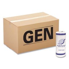 GEN 11 in. x 7.8 in. 2-Ply Kitchen Roll Towels - White (30 Rolls/Carton)