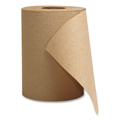 GEN 8 in. x 300 ft. 1-Ply Hardwound Roll Towels - Brown (12 Rolls/Carton)