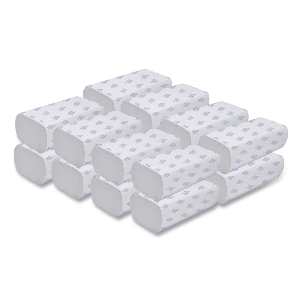 GEN 9.25 in. x 9.05 in. 1-Ply Multifold Towels - White (16 Packs/Carton)