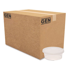 GEN 8 oz. Plastic Deli Containers with Lid - Clear (240/Carton)