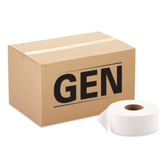 GEN 3.3 in.x 1000 ft. Septic Safe 2-Ply JRT Jumbo Bath Tissue - White (12 Rolls/Carton)
