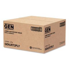 GEN JRT 2-Ply 3.25 in. x 720 ft. Bath Tissue - White, Jumbo (12/Carton)
