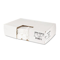 Boardwalk Z6639LN GR1 33 Gallon 9 mic 33 in. x 39 in. Perforated Roll High-Density Can Liners - Natural (25 Bags/Roll, 20 Rolls/Carton)