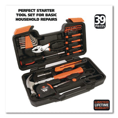 Great Neck 12.38 in. x 3 in. x 7.25 in. Homeowner's 39-Piece Tool Set with Carry Case