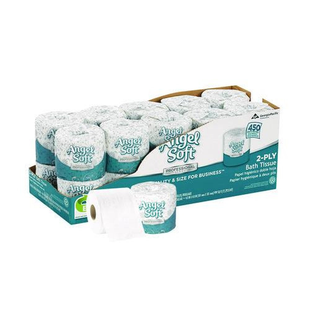 Georgia Pacific Professional Angel Soft Ps 2 Ply Premium Bathroom Tissue - White (20/Carton)