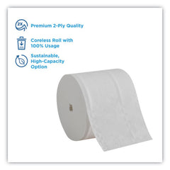 Georgia Pacific Professional Compact Coreless 2 Ply Bath Tissue - White (36/Carton)