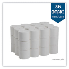 Georgia Pacific Professional Compact Coreless 2 Ply Bath Tissue - White (36/Carton)