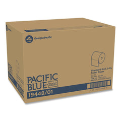 Georgia Pacific Professional 2-Ply Pacific Blue Basic High-Capacity Septic Safe Bathroom Tissue - White (48 Rolls/Carton)